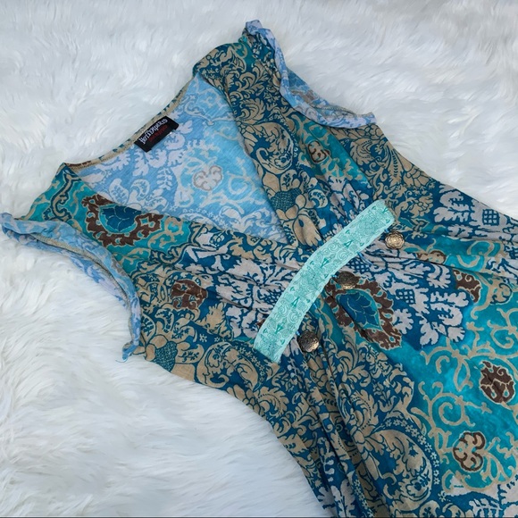 2000s vintage  cute turquoise shirt y2k 90s - Picture 5 of 5